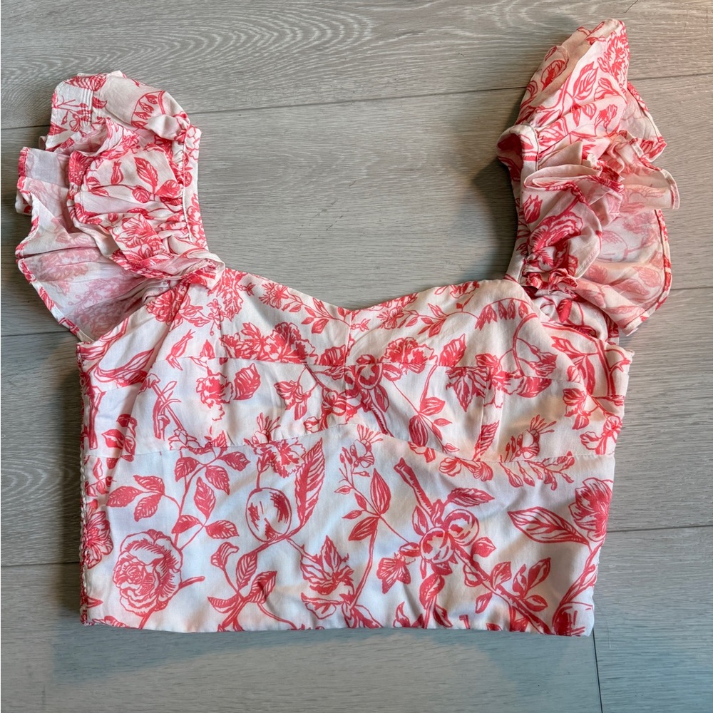 NWT Cake For Dinner Juliet Ruffle Tank Sz Medium